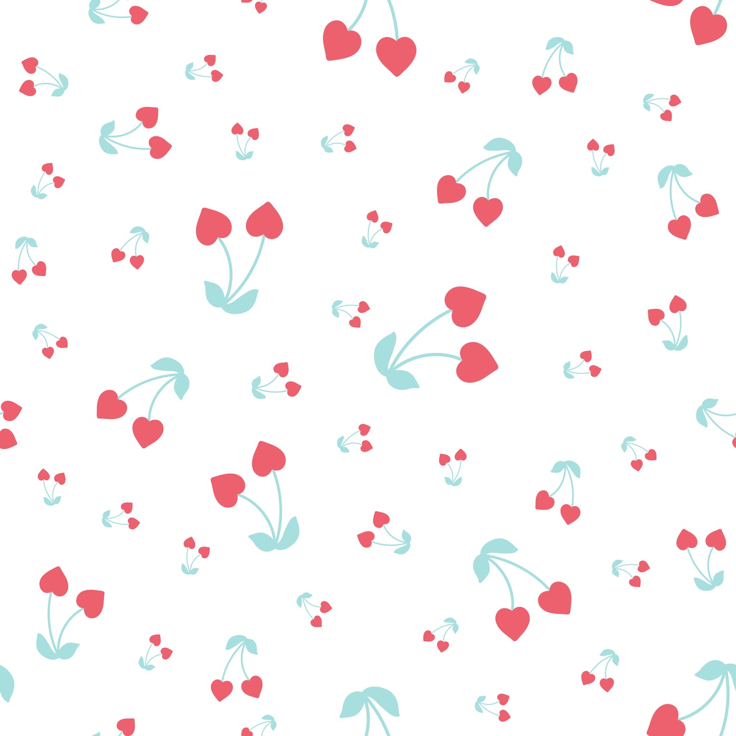Cherry Hearts 12x12 Patterned Vinyl Sheet