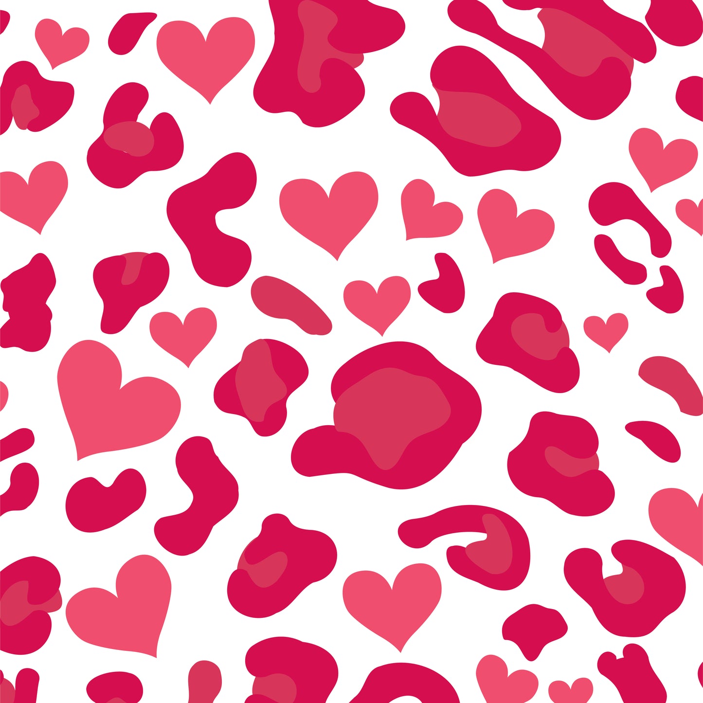 Heart Cow Print 12x12 Patterned Vinyl Sheet