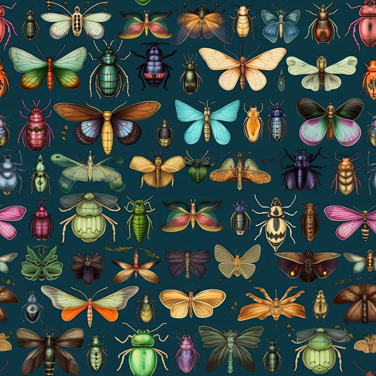 Bunch of Bugs 12x12 Patterned Vinyl Sheet