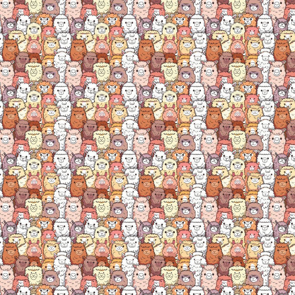 Alpacas 12x12 Patterned Vinyl Sheet