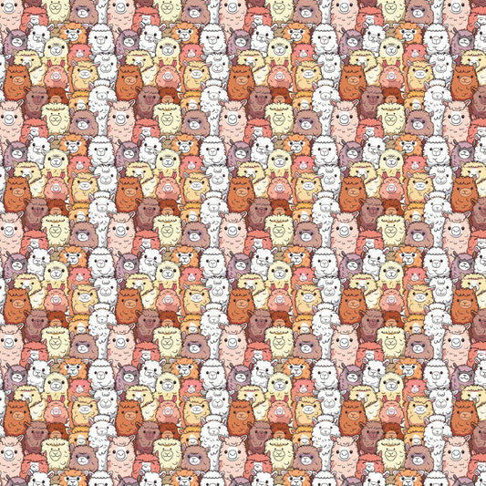 Alpacas 12x12 Patterned Vinyl Sheet