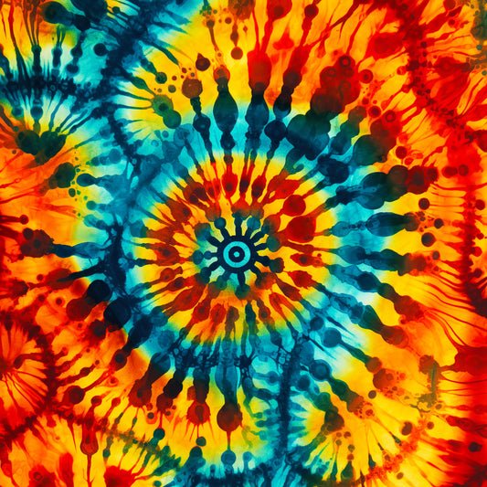 Autumn Tie-Dye Swirl 12x12 Patterned Vinyl Sheet