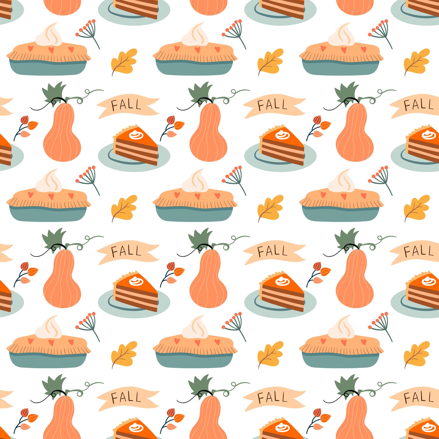 Autumn Treats 12x12 Patterned Vinyl Sheet