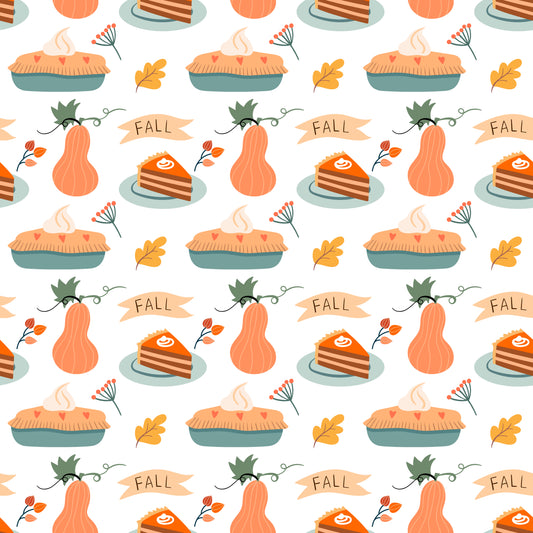 Autumn Treats 12x12 Patterned Vinyl Sheet