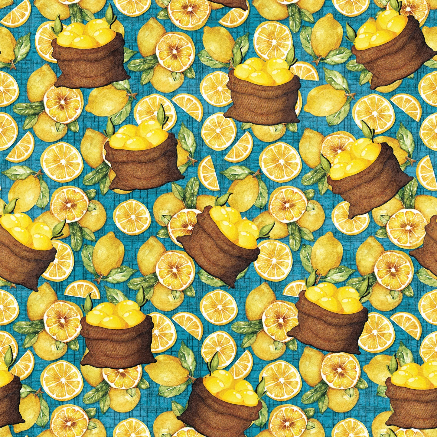 Bags of Lemons 12x12 Patterned Vinyl Sheet