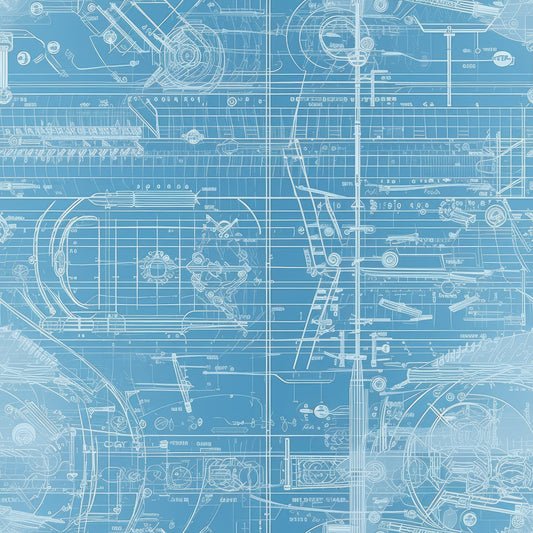Blueprints 12x12 Patterned Vinyl Sheet