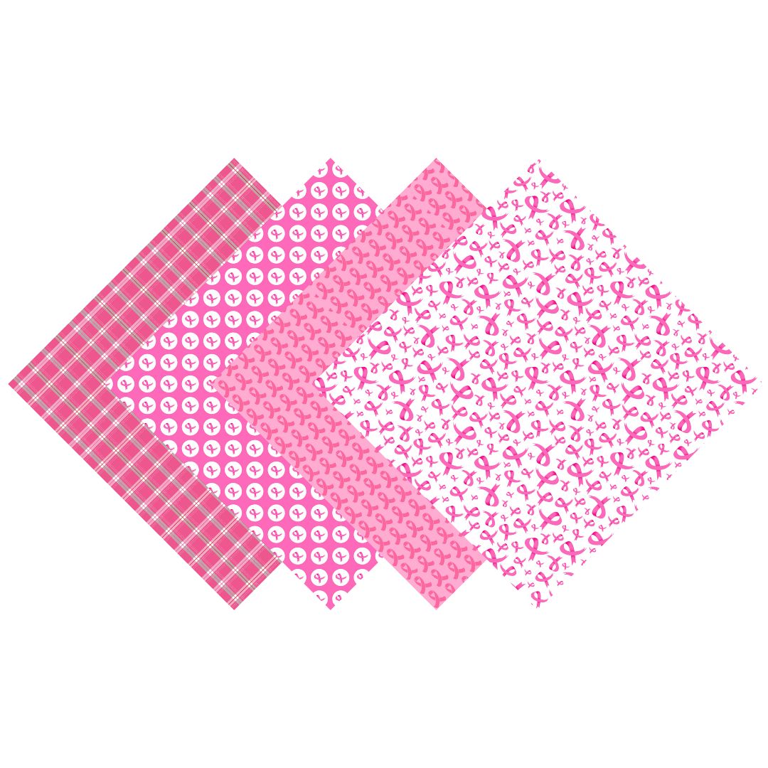 Breast Cancer Pink Patterned Vinyl Pack