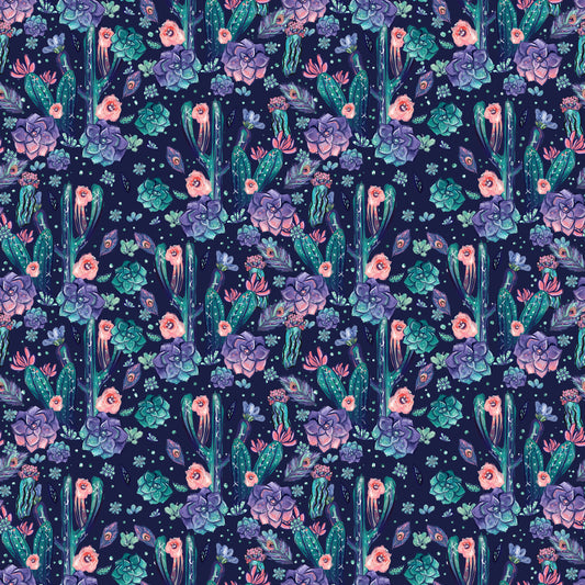 Cacti & Succulents 12x12 Patterned Vinyl Sheet