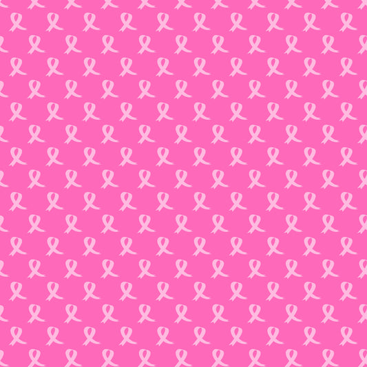 Pink on Pink Breast Cancer Ribbons 12x12 Patterned Vinyl Sheet