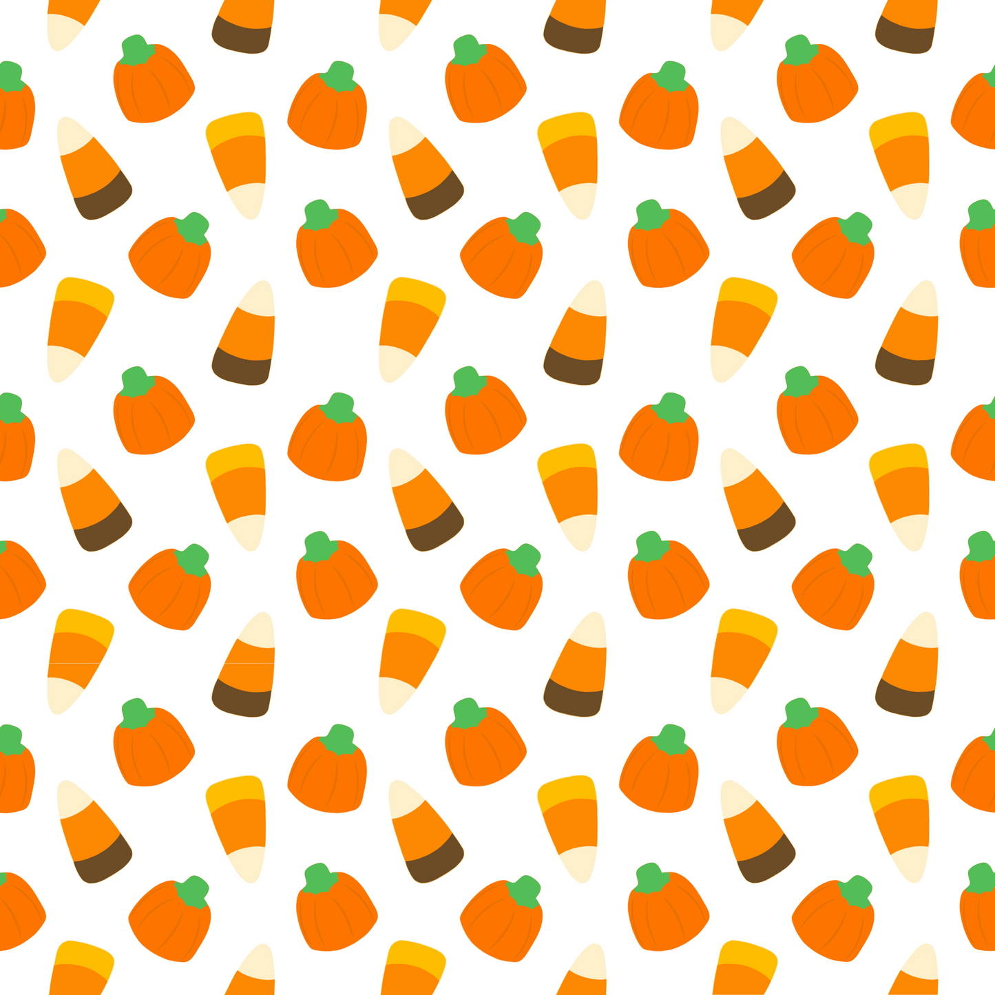 Candy Corns & Candy Pumpkins 12x12 Patterned Vinyl Sheet