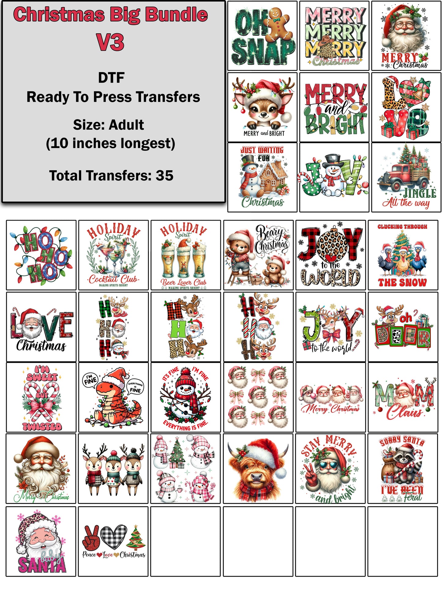 Big Christmas Transfer Bundle v.3