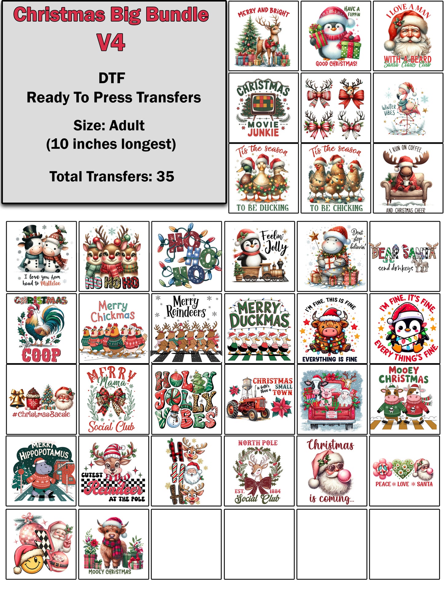 Big Christmas Transfer Bundle v.4