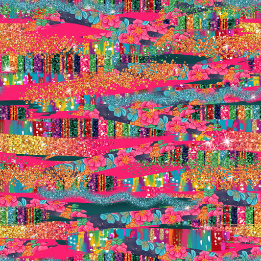 Cinco De Mayo Brush Strokes 12x12 Patterned Vinyl Sheet