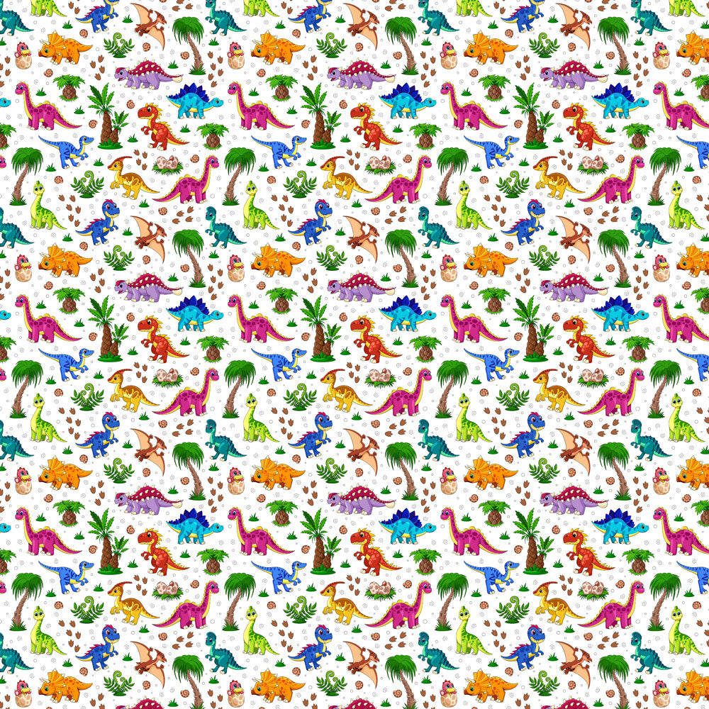 Cute Dinos 12x12 Patterned Vinyl Sheet