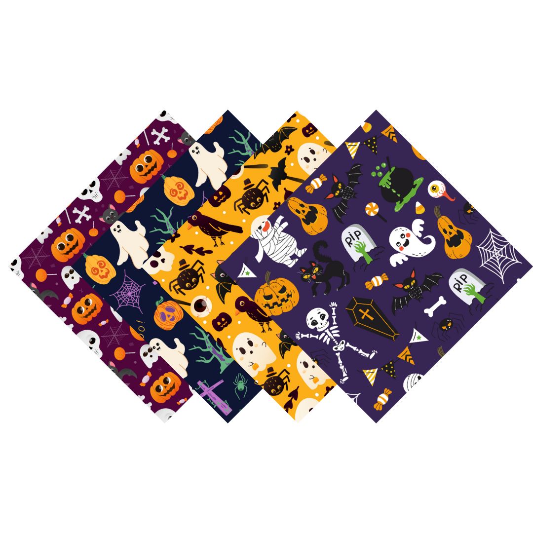 Cute & Creepy Halloween Patterned Vinyl Pack