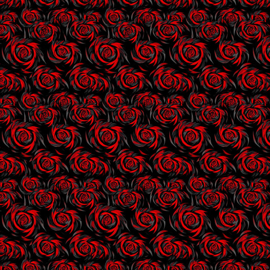Dark Roses 12x12 Patterned Vinyl Sheet
