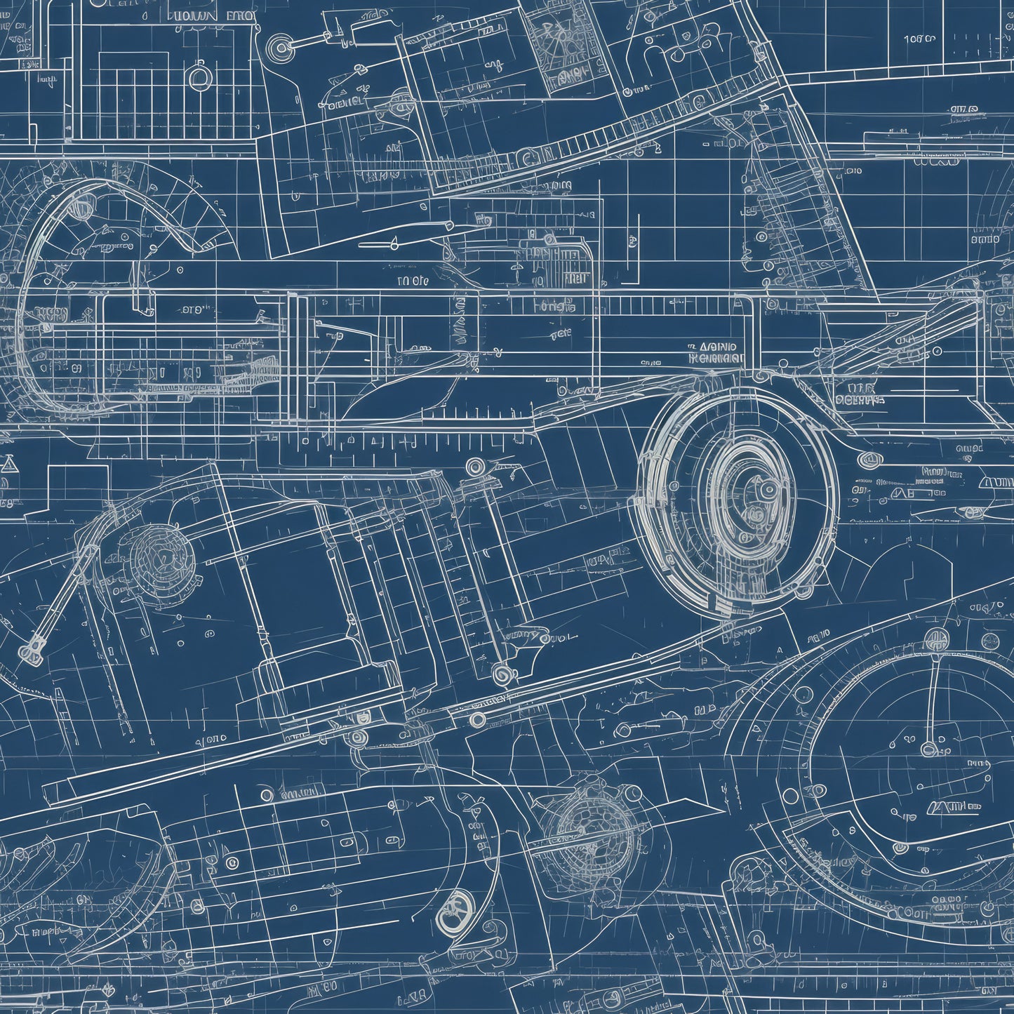 Dark Blueprints 12x12 Patterned Vinyl Sheet