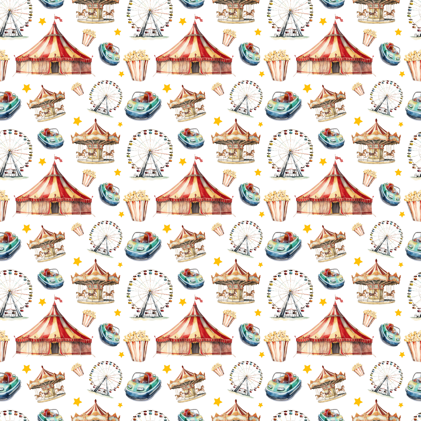Day at the Fair 12x12 Patterned Vinyl Sheet