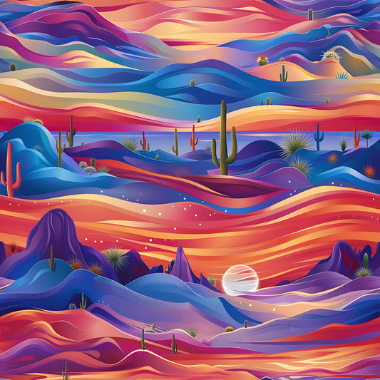 Desert Sunscape 12x12 Patterned Vinyl Sheet