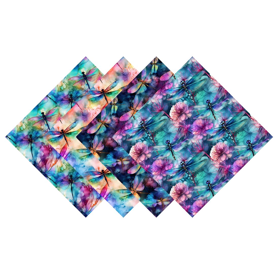 Dragonflies Patterned Vinyl Pack