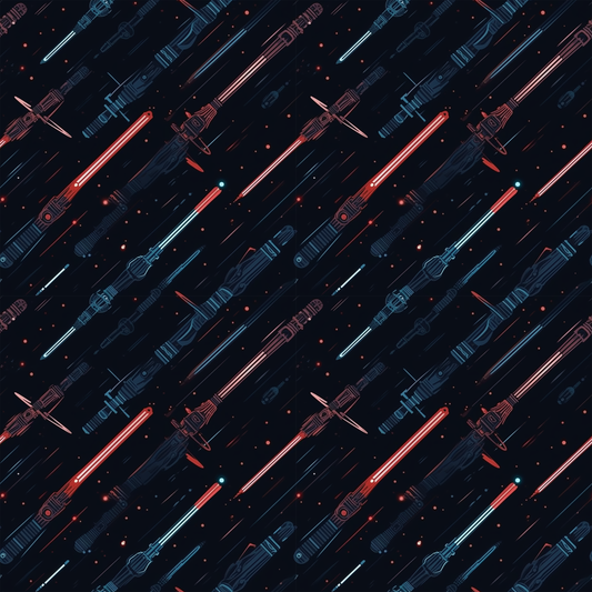 Edge of the Galaxy Light Sabers 12x12 Patterned Vinyl Sheet