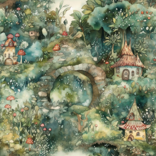 Enchanted Forest 12x12 Patterned Vinyl Sheet