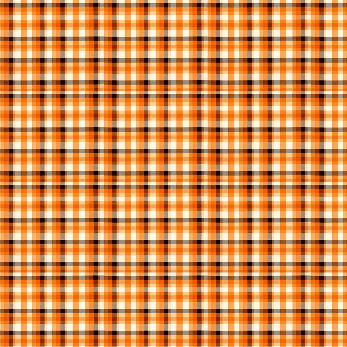 Autumn Orange Plaid 12x12 Patterned Vinyl Sheet