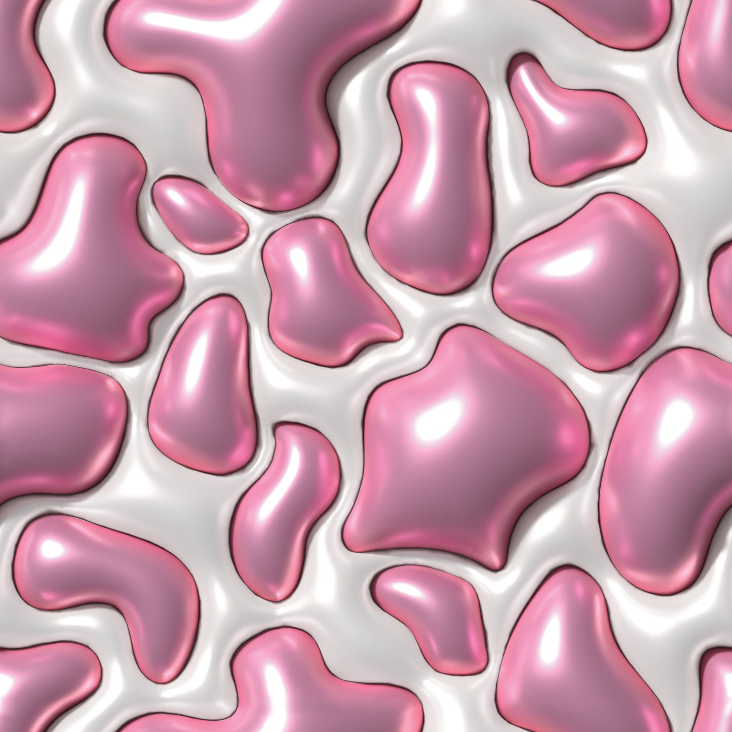 Faux Puffy Cow Print 12x12 Patterned Vinyl Sheet