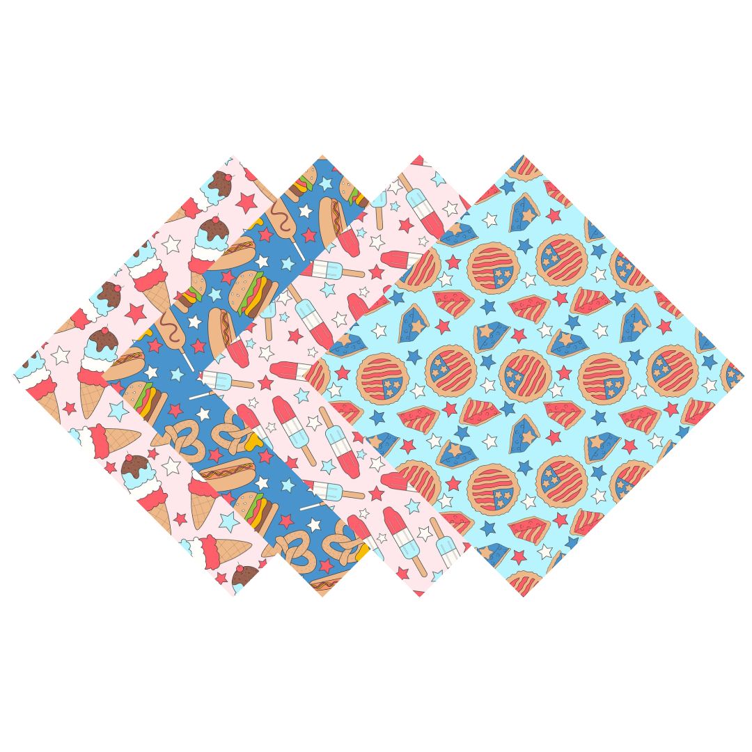 Patriotic Foods Patterned Vinyl Pack