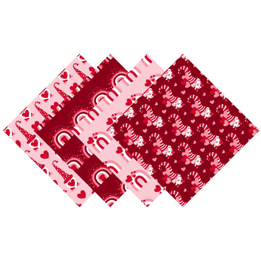 Valentine Gnomes & Rainbows Patterned Vinyl Pack