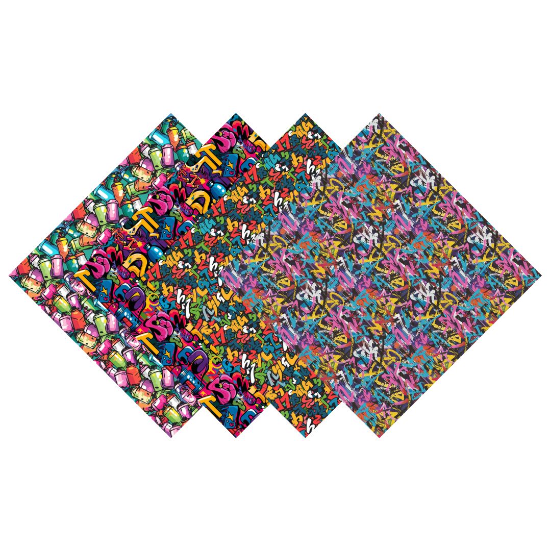 Graffiti Patterned Vinyl Pack