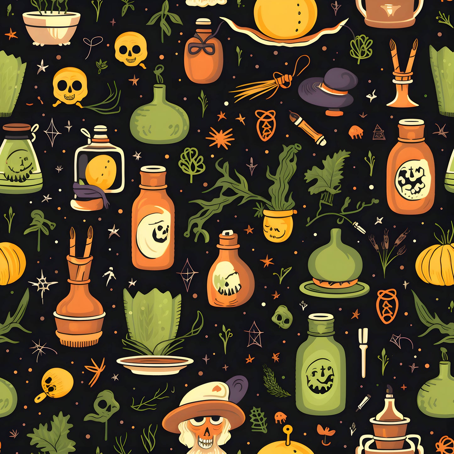 Green Potions 12x12 Patterned Vinyl Sheet
