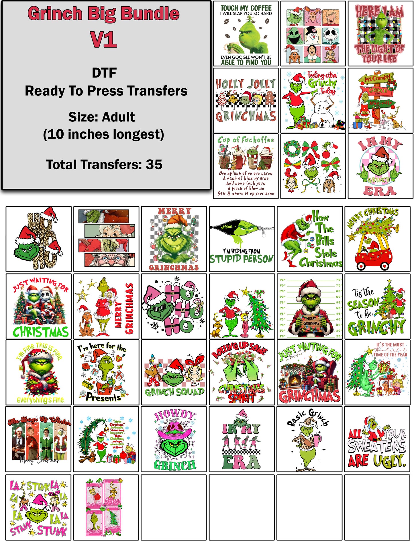 Big Grinch Transfer Bundle v.1