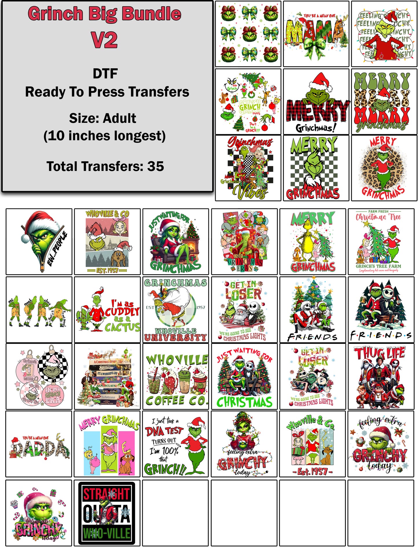 Big Grinch Transfer Bundle v.2
