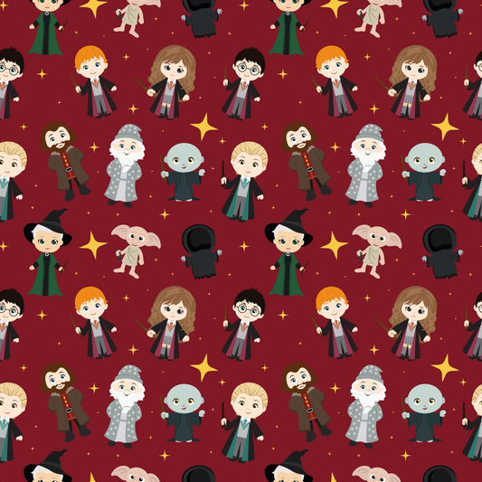 Harry Potter Main Characters 12x12 Patterned Vinyl Sheet