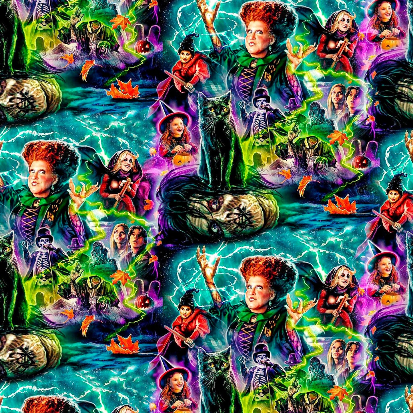 Hocus Pocus Characters 12x12 Patterned Vinyl Sheet