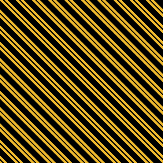 Hufflepuff Stripes 12x12 Patterned Vinyl Sheet