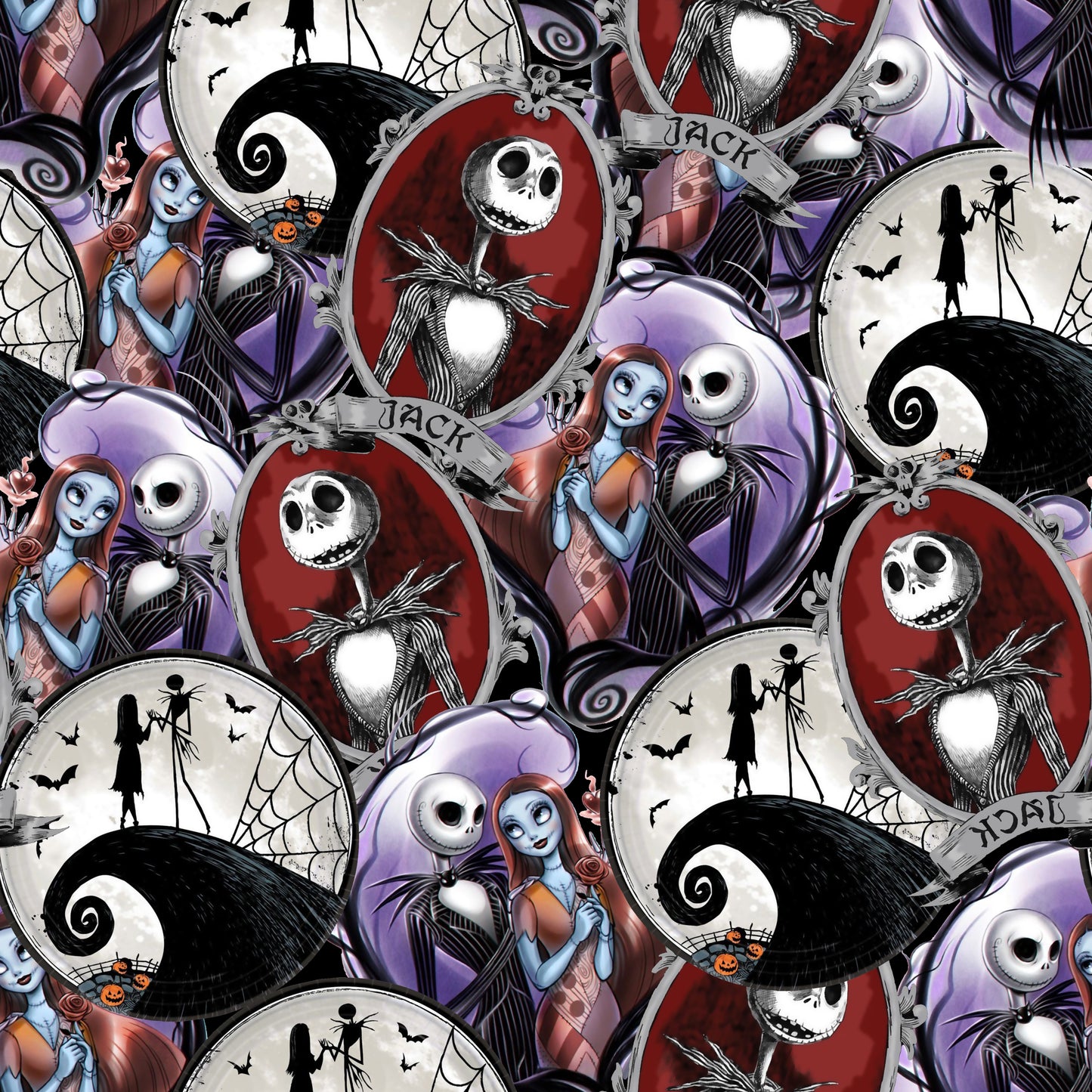 Jack & Sally 12x12 Patterned Vinyl Sheet