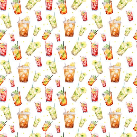 Lemonade & Iced Tea 12x12 Patterned Vinyl Sheet