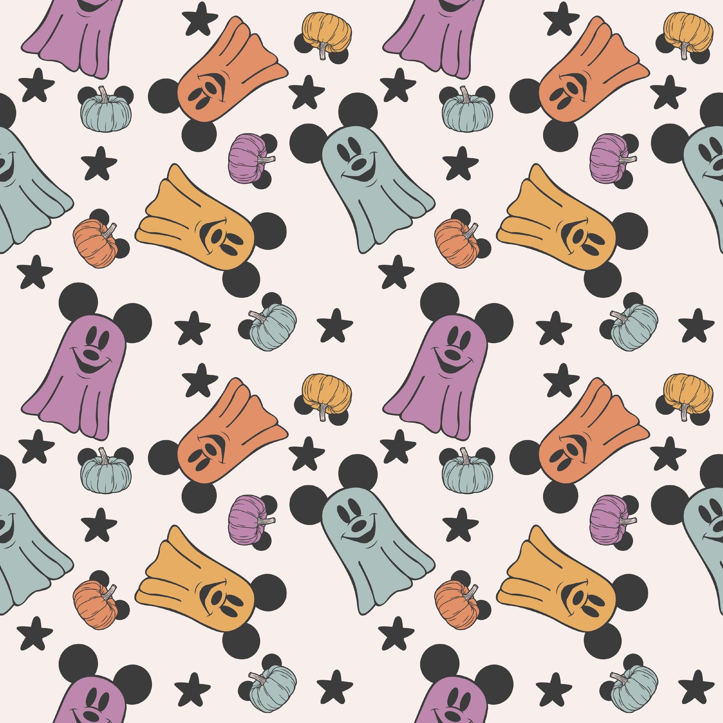 Mickey Ghosts 12x12 Patterned Vinyl Sheet