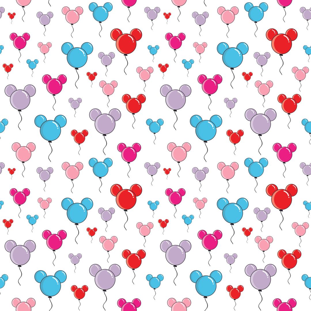 Mouse Balloons 12x12 Patterned Vinyl Sheet