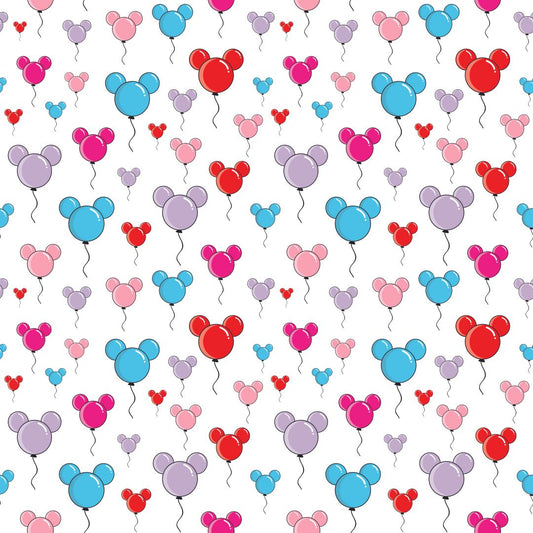 Mouse Balloons 12x12 Patterned Vinyl Sheet