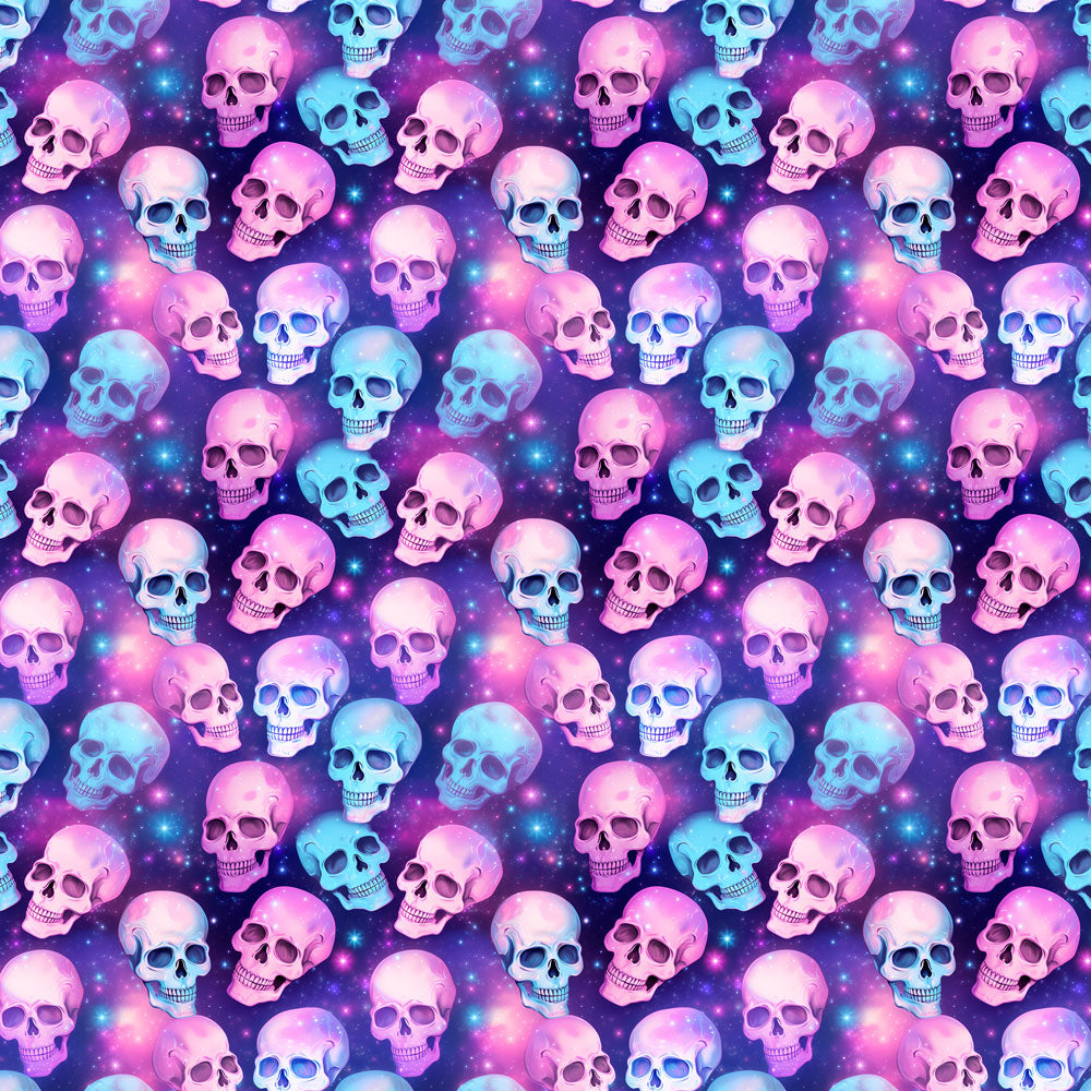 Mystic Purple Skulls 12x12 Patterned Vinyl Sheet
