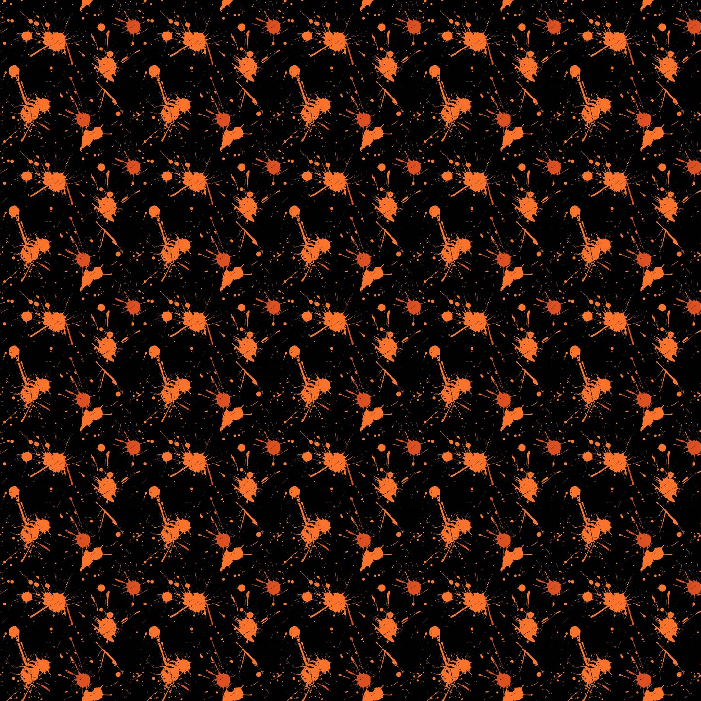 Orange Splatter Paint 12x12 Patterned Vinyl Sheet