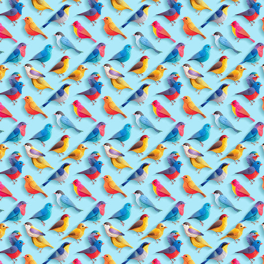 Origami Birds 12x12 Patterned Vinyl Sheet