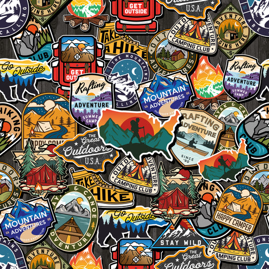 Outdoor Stickers 12x12 Patterned Vinyl Sheet