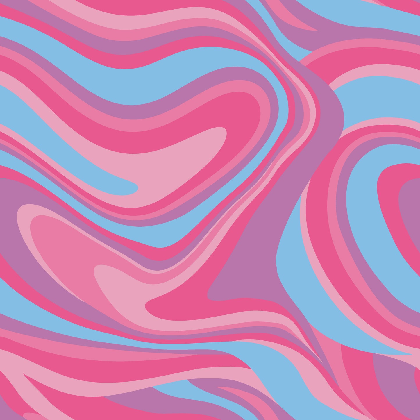 Pink & Purple Retro Swirls 12x12 Patterned Vinyl Sheet