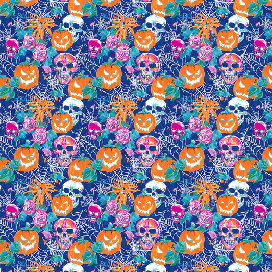 Preppy Halloween 12x12 Patterned Vinyl Sheet