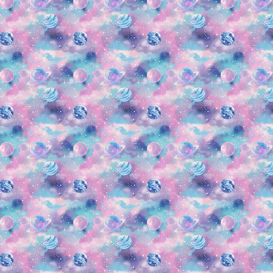 Purple Pink Galaxy 12x12 Patterned Vinyl Sheet