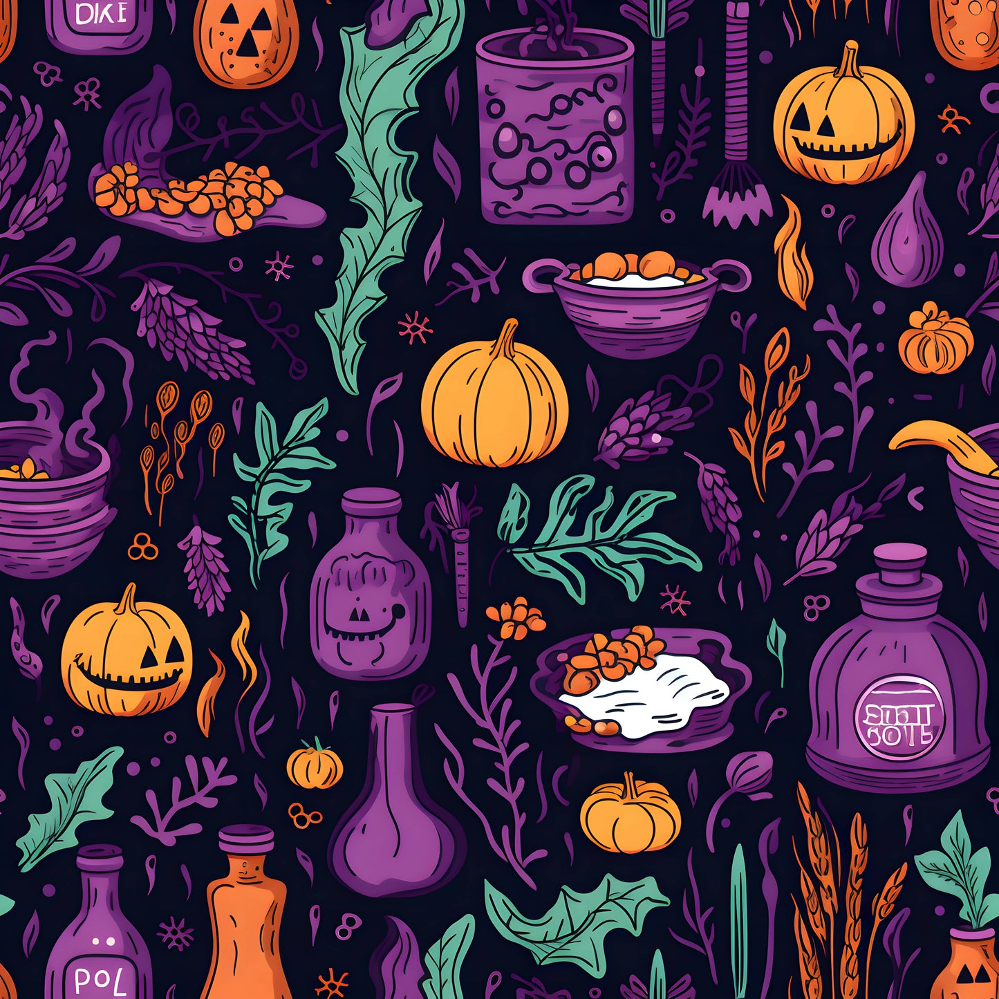 Purple Potions 12x12 Patterned Vinyl Sheet